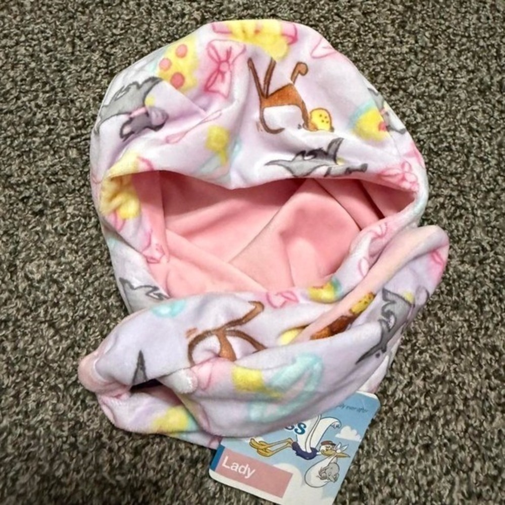Disney Babies Lady and the Tramp pink winter hat - Picture 5 of 5